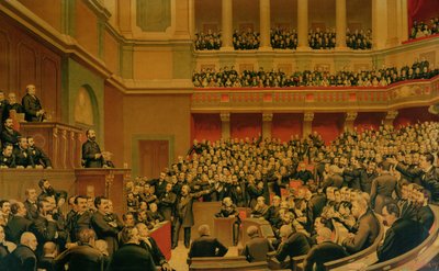 Louis Adolphe Thiers (1797-1877) Acclaimed by the National Assembly, 16th June 1877 by Benjamin Ulmann